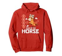 Year of The Horse 2026 Cute Kawaii Chinese New Year Kids Sweat à Capuche
