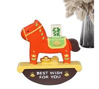 Year of the Horse 2026 Figurine - Good Luck Decoration, Résine Cartoon Rocking Horse Statue | Horses Ornament for Home Office Desk Entryway | Table TV Cabinet Bedside Decor for Adults Celebration