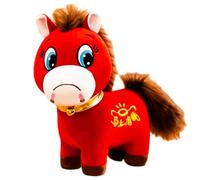 Year of The Horse 2026 Plush, Cry Cry Horse, Lunar New Year Decorations, Lucky Chinese Lunar New Year Mascot Zodiac Ornament (Crying 20CM)
