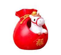 Year Of The Horse Figurine,Fortune Symbolism Holiday Table Decor, Versatile Tabletop Holiday Sculpture - For Bookcase Window Sill Bookshelf Dressing Table Nightstand Bedside Study Bedroom Living Room