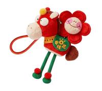 Year of The Horse Plush Charm - 2026 Chinese New Year Auspicious Decor | Soft Stuffed Animal Charm | for Adults Family Friends Auspicious Handbag Backpack Purse Commuting Travel
