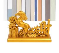Year of the Horse Statue,Nouvel An chinois 2026 Spring Festival Wealth Collectible | Fortune Horse Statue,for Bedside Table Desk Bedroom Mantel Bookshelf TV Cabinet Entryway