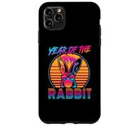 Year of The Rabbit Retro Vintage 80s Funny Bunny Lover Coque pour iPhone 11 Pro Max