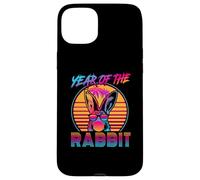 Year of The Rabbit Retro Vintage 80s Funny Bunny Lover Coque pour iPhone 15 Plus