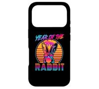 Year of The Rabbit Retro Vintage 80s Funny Bunny Lover Coque pour iPhone 17 Pro