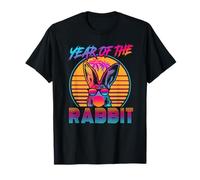 Year of The Rabbit Retro Vintage 80s Funny Bunny Lover T-Shirt