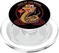 Year of The Snake 蛇 Zodiaque Chinois Art Oriental Astrologie PopSockets PopGrip pour MagSafe