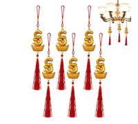 Year of the Snake Ornaments, Snake Pendants, Chinese New Year Decorations, Fengshui Snake Amulet, Snake Statues Ingot Charm, Car Tassels Pendant, Fortune Wealth Success Charm, Snake Decor, Lunar