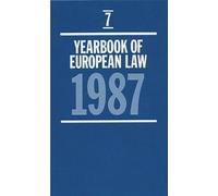 Yearbook Of European Law: 1987