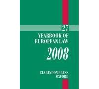 Yearbook Of European Law 2008: Volume 27