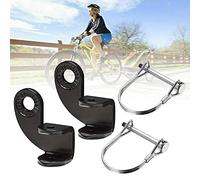 Yearninglife Lot de 2 crochets d'attelage pour remorque de vélo, accessoires de fixation, tête de traction de vélo Qeridoo Trixie (noir)