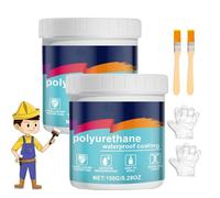 Yearoneis Polyurethane Waterproof Coating, Firelye Polyurethane Waterproof Coating, Waterproof & Leak Repair 2-in-1 Sealant, Yearoneis Waterproof Sealer (Gray,2pcs)