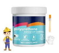 Yearoneis Polyurethane Waterproof Coating, Firelye Polyurethane Waterproof Coating, Waterproof & Leak Repair 2-in-1 Sealant, Yearoneis Waterproof Sealer (Black,1pcs)