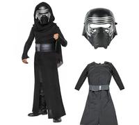 Yearsahrk Costume Kylo Ren avec masque de la série noire, pour enfant, Force, Alien, pour carnaval, Halloween, cosplay