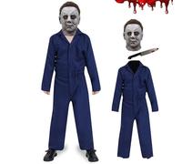 Yearsahrk Michael Myers Costume pour enfant 3 pièces, masque d'horreur, combinaison avec jouet sanguin, pour carnaval, Halloween, cosplay