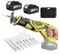 YEARTOP Scie Sabre Sans Fil 3500 tr/min avec 2 x 4000mAh Batteries