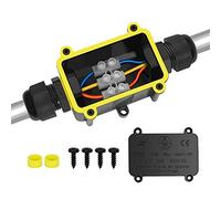 Yeasing waterproof Boîte de Jonction de Plein Air IP68 Imperméable Connecteur de Câble électrique Boîtier de Raccordement 2 Voies Connecteurs Boîte pour Câble Ø 4 à 14mm