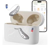 Yeasound RIC800 Écouteurs intra-auriculaires avec réduction du bruit IA et amélioration de la parole, appels Bluetooth et musique activée, confortables et invisibles, 124 heures de longue durée et