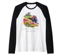 Yeats célèbre poète Irlandais Aquarelle Illustration du château Manche Raglan