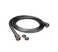 YEAUPE Flexible de douche 160 cm avec protection anti-torsion, tuyau cm, raccord standard 1/2", et résistant à la torsion, testé pour l'eau potable sous pression, gris