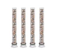 YEAUPE 4 Pack Filtres de Remplacement pour Filtre Douche, Élimine le Chlore,Adoucisseur d'Eau Dure, Améliore Peau et Cheveux, Installation Facile, Convient Pommeau de Douche