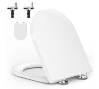 YEAUPE PRO Abattant WC Forme D Fermeture douce Blanc