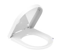 YEAUPE PRO Abattant WC Forme D Motif Losange Blanc, Cuvette Toilette avec Frein de Chute, Lunette WC avec Fermeture en Douceur, Lunette de Toilette Universelle et Charnière Réglable, 43,5 * 36,2CM