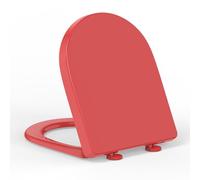 YEAUPE PRO Abattant WC Forme D PP Fermeture Douce Gabarit inclus Rouge