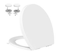 YEAUPE PRO Abattant WC Forme O PP Fermeture Douce Gabarit inclus, Blanc