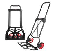 YEAUPE PRO Carretilla Plegable, Capacidad de Carga de 100 kg y Altura Ajustable, Carretilla Para Carro Para Mover y Transportar Con 2 Cuerdas expansoras y Mango de Esponja