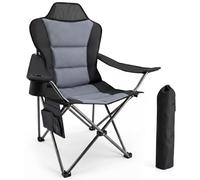 YEAUPE PRO Chaise Pliante Camping Confortable avec Rembourrage, Fauteuil Pliant Extérieur et Portable, Charge maximale 150 kg, avec Porte-gobelet, Idéal pour Camping, Pêche, Festival, Plage