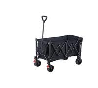 YEAUPE PRO Chariot de Plage Pliable 260L 150kg, Chariot de Transport Tout-Terrain avec Poignée Réglable, pour Camping, Plage, Pêche et Courses, Charrette de Plage Pliage à 4 Directions, Gris