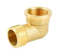 YEAUPE PRO Laiton avec filetage interne et externe G3/4",coude en laiton 90° femelle/mâle (IGØ24mm x AG Ø 25,7mm), pour changer de direction de tuyaux/tuyaux, lot de 1