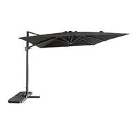 YEAUPE PRO Parasol Déporté Carré 3x3m, Parasol de Jardin Extérieur avec Manivelle et Réglage Hauteur, Protection UV 50+, Pour Terrasse, Jardin, Balcon et Restaurant, Gris