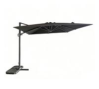 YEAUPE PRO Parasol pivotant 300 x 300 cm avec Protection Solaire UV50+ pour Jardin et terrasse, Gris, 2,95 x 2,95 m