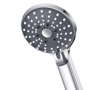 YEAUPE PRO Pommeau de Douche avec 6 Jets, Anti-Calcaire, Douchette Économique pour Faible Pression, Installation Sans Outil, Chromé