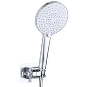 Pommeau de Douche et Support de Tuyau 1.6M,YEAUPE PRO Pommeau de Douche Haute Pression Avec 3 Types de Jets, Pommeau De Douche Anti Calcaire (Φ120 MM), Pommeau De Douche Economie Deau, Chromé