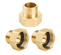 YEAUPE PRO Rallonge de réduction G3/4" à G1/2"(filetage extérieur Ø 20,3mm×filetage intérieurØ 24mm),3 pièces avec bague d'étanchéité et ruban d'étanchéité PTFE