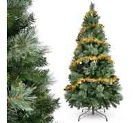 YEAUPE PRO Sapin de Noël Artificiel en PVC 160cm avec 800 Pointes, 3 Parties pour Montage Facile, Compact, Support Métallique