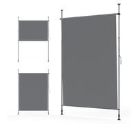 YEAUPE Pro Store Vertical extérieur 200 x 300 cm, Noir Gris, sans perçage, Store à Pince avec manivelle, Convient pour Balcon, terrasse, extérieur et Jardin, Brise-Vue résistant aux intempéri