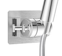 YEAUPE PRO Support de pommeau de douche adhésif puissant, sans perçage, réglable à 60°, support de douche étanche, support mural universel de rechange pour tuyau de douche pour bidet salle de bain