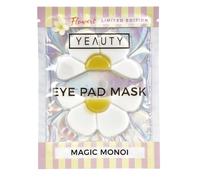 YEAUTY Magic Monoi Eye Pad Mask - Coussinets contour des yeux hydratants en forme de fleur avec acide hyaluronique et extrait de coco - Édition limitée - 1 paire