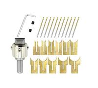 Yebobo Perles en Bois Foret Boule Lame Fraise Ensemble 24 PièCes Carbure CéMenté SphéRique Bouddha Perles Jeu D'Outils de Travail Du Bois