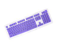 Yechiry 106 Touches PBT Keycaps, coloré OEM Hauteur Lumière personnalisé Keycaps pour Clavier Mécanique Bricolage Keycap pour 61 87 104 Touches Claviers Mécaniques (Purple)