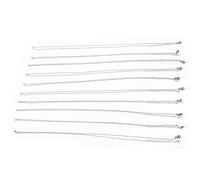 Yechiry 10pcs Chaînes de Collier en Acier Inoxydable, Boucles Simples à la Mode Simples pour la Fabrication de Bijoux pour Hommes et Femmes