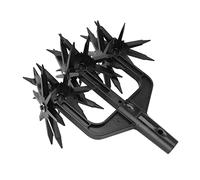 Yechiry 2 en 1 Scarificateur ventilé, Cultivateur Rotatif, écarrificateur de Sol de Jardin, Barre de Main Amovible pour Labour Profon du Jardin