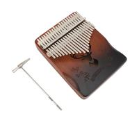 Yechiry 21 Key Kalimba, Instrument de Piano à Pouce, Réglage Professionnel, Acajou Fait à la Main, Métal avec des Notes en Relief et une Conception de Courbe Ergonomique pour les Adultes, les