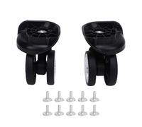 Yechiry 2PCS Bagages Valise Roue Universelles Rotation Silencieuse roulettes Double Rangée Remplacement des roulettes Noires pour Valise avec Longue Durée Vie et Installation Facile