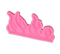 Yechiry 3 PCS Fondant Fire Cake Decorating Silicone Moules, NON Stick Food Grade For Cake Cupcake Topper Candy Chocolate
