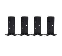 Yechiry 4 Ensembles de Pont de Pont Anchor, Supports de Poteau de Clôture en Bois Lourd en Métal